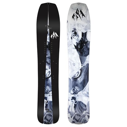 JONES - Mind Expander Splitboard, Splitboards Surf Shape, Ideal for Trees, Powder and Backcountry surf slashing, Size 154, Color Black