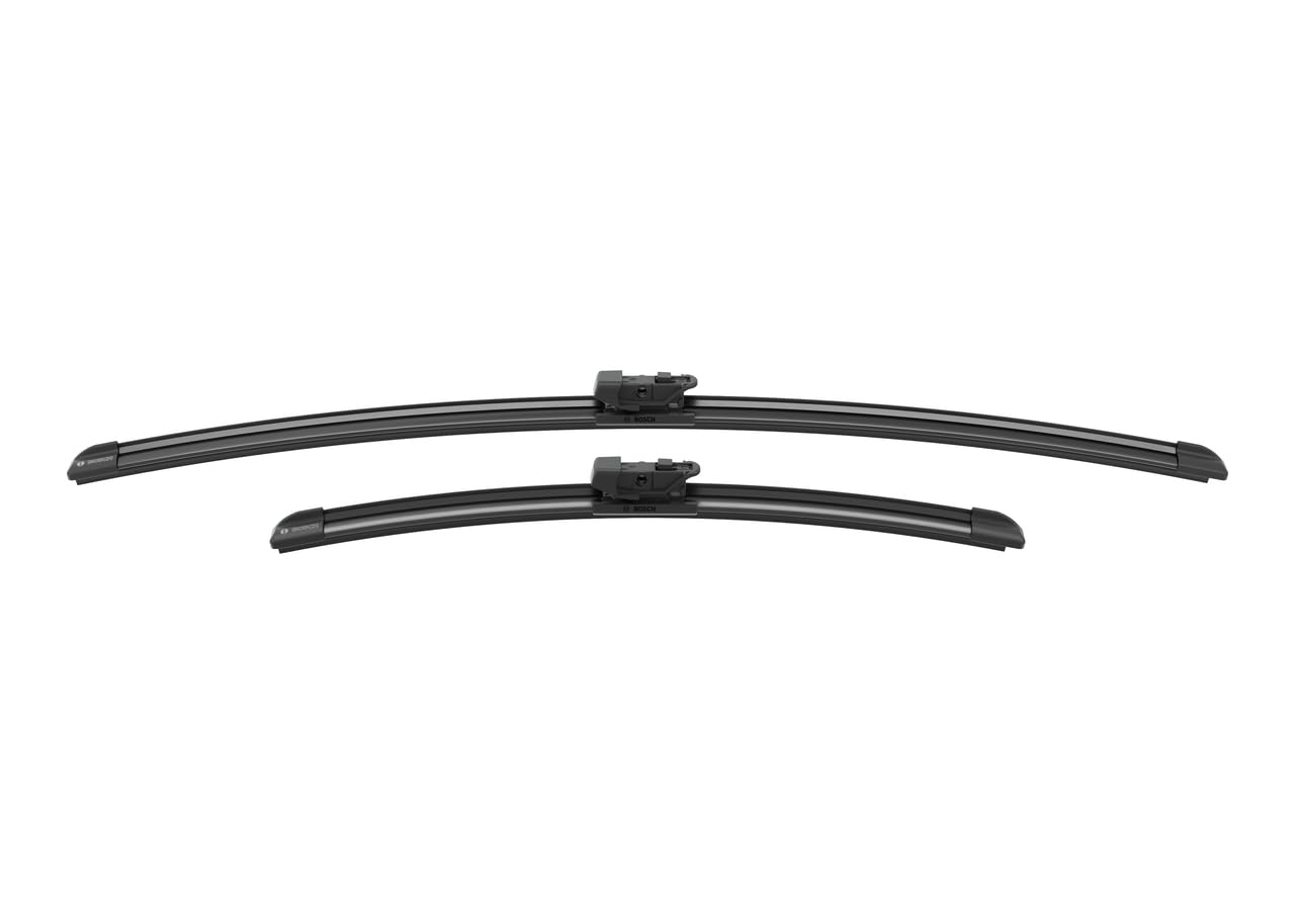 Bosch Balais d'Essuie–Glace Plats Aerotwin A538S, Longueur: 650mm/​400mm – 1 Paire de Balais avant
