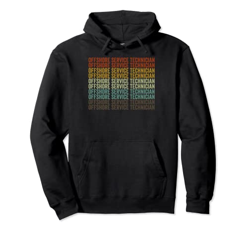 Offshore-Servicetechniker Retro Pullover Hoodie