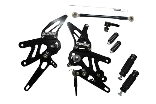 Repose-pieds réglables Accossato Aprilia RSV4 pour un grip max