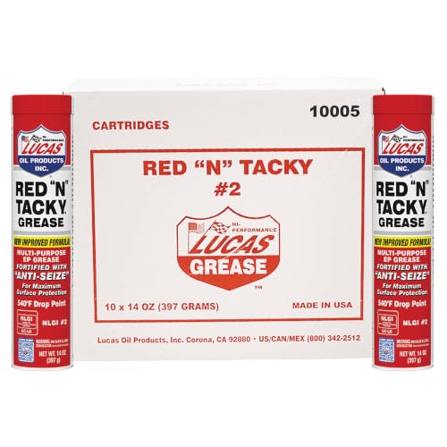 Stens Lucas Oil Red N Tacky Grease, (10 Pack)