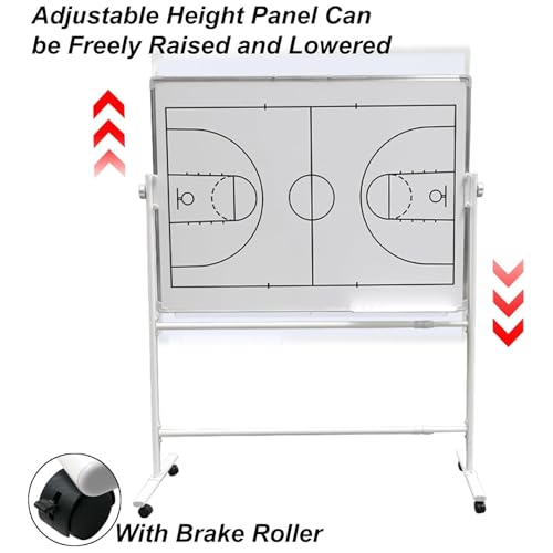 Tableau blanc double face effaçable à sec pour stratégie tactique sportive - 7