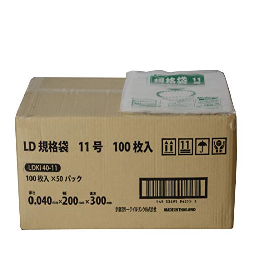 伊藤忠リーテイルリンク LD規格袋 0.04mm 11号 100枚入x50パック