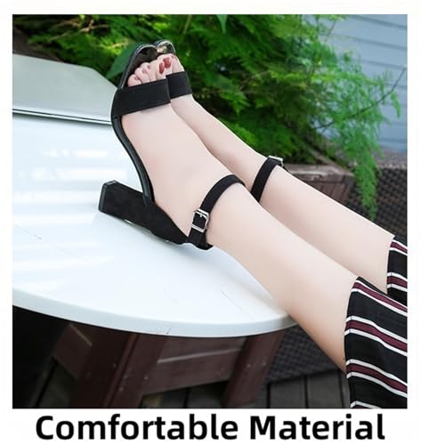 Women's High Heel Sandals 2.8IN Chunky Block Heels Open Toe Ankle Strap Pump Shoes For Wedding Party4