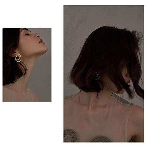 Boucles d'oreilles asymétriques légères anti-inconfort style garanti