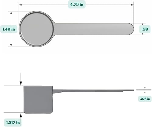Miniatura 89 de Cucharas para medir café, granos, proteínas, especias y otros productos secos (muchos tamaños diferentes), Opaco