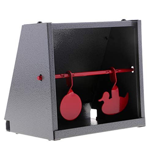 Objetivo de tiro integrado con receptor de pellets para entrenamiento negro y rojo