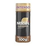 NESCAFÉ GOLD ESPRESSO INTENSO aroma y sabor, café soluble 100% arábica, frasco de cristal 100g