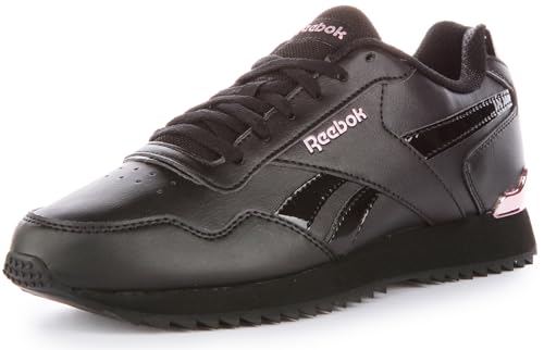 Reebok Mujer Mujer Royal Glide Ripple Clip, Zapatillas de Deporte , Black Rose Gold Pearlized, 36 EU