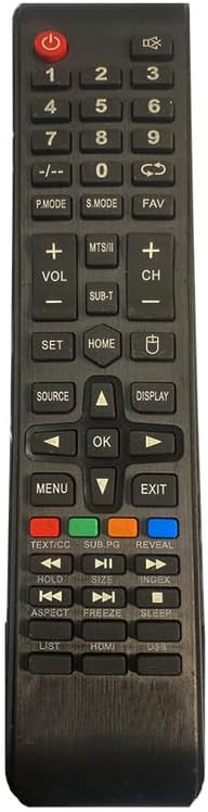 LED 508 Universal Remote Control for SALORA Ossywood and Chinese LCD LED and Non-Branded Smart TVs - Black (Please Match with Your Old Remote Before Placing an Order)