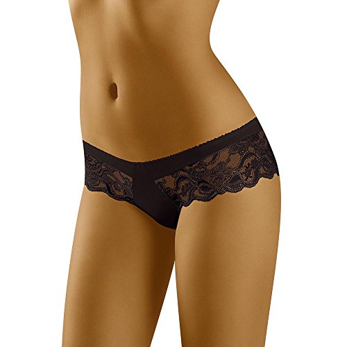 Wolbar Damen Slip WB189, Schwarz,S