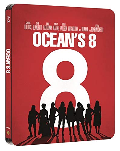 Oceans 8 Steelbook Bluray+Digital Download 2018 Exclusive UK Limited Edition Steelbook Blu-ray Region Free Available Now!!!