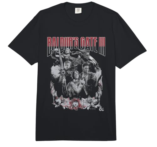 Dungeons & Dragons Baldur's Gate 3 Early Character Concepts Comfort Colors Adult Heavyweight T-Shirt