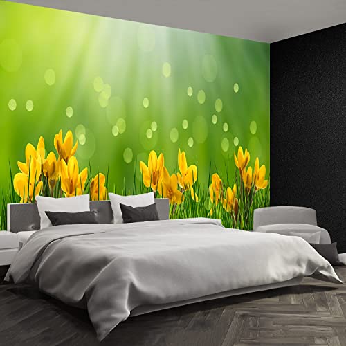 Protection murale papier peint camouflage crocus moderne 208x146 - 4
