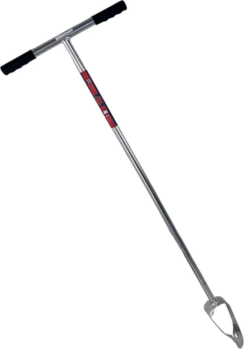 Trivella da Giardino zincata, 7 cm, Lunghezza 120 cm, Professionale, Ideale per lavori di scavo, trivella da Giardino, trivella per Piante