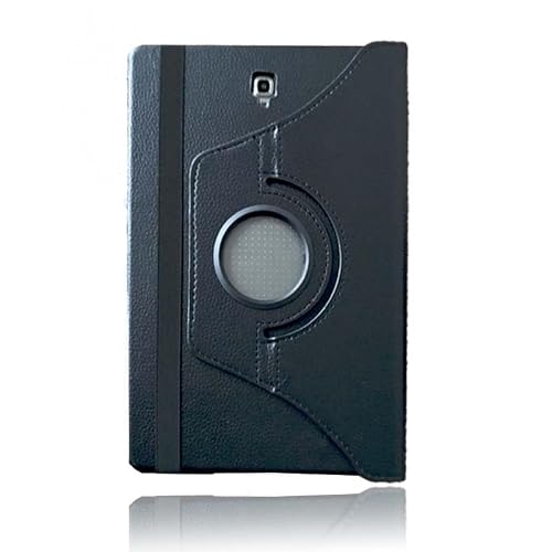 UPFKFOJZX Funda protectora compatible con Samsung Galaxy Tab S4 10.5 2018 (SM-T830 SM-T835 SM-T837), cobertura completa, ultra delgada, de piel, soporte giratorio de 360 grados, color negro