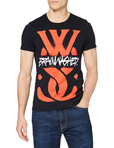 Photo de While She Sleeps T-Shirt Brainwashed Homme Noir Sous Licence Officielle, Noir - Noir, Small