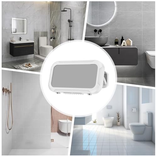 Soporte para teléfono de ducha con rotación de pantalla para azulejos y espejo 5