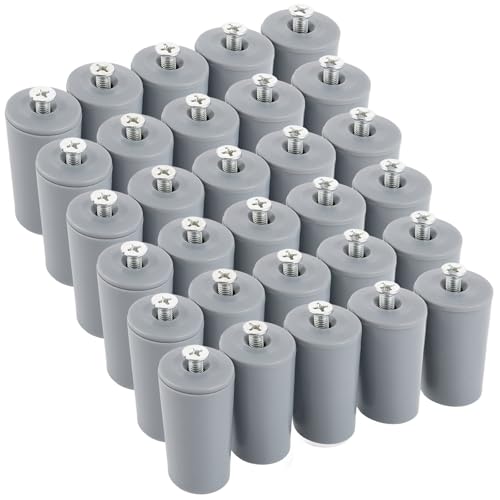 GBACHOOSE 30 Stück Anschlagpuffer Stopper für Rollladen Rolladenstopper Grau 40mm Rolladen Stopper Rolladenstopper Anschlagstopper Rolladenstopper Schwer für Rollos Rolladenpanzer Lamellen