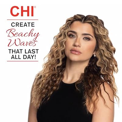 CHI Ceramic Triple Waver Iron, Curling Iron Creates Long-Lasting Frizz-Free, Waves & Curls for All Hair Types