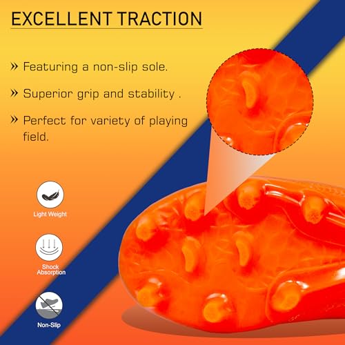 Image of KONEX Storm Studded Football Shoes for Boys | Waterproof Inner Lining with Lightweight Sole & Snug Fit Technology