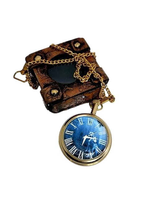 M.A & SONS Brass Personalized Wolf Pocket Watch with Beautiful Leather case vingae Antique Unique Design Pocket Watch Customization Available (B0BF9YWTQK) Amazon Price History, Amazon Price Tracker
