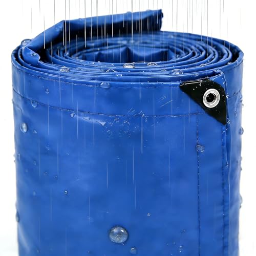 Toldo impermeable para muebles de jardín lona azul para terraza 2
