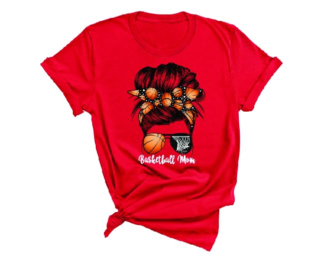 Basketball Mom Shirt Short Sleeve Shirt Basketball Mom Unisex Adult Outfit Great Gift For A Mom With A Basketball Player kid3