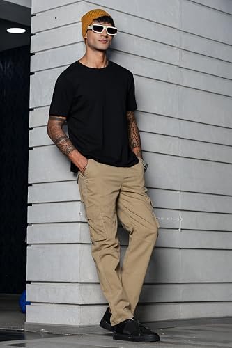 Image of Men's Stylish Cargo Pants | Slim Fit | Multi-Pocket Utility Trousers | Durable & Comfortable Fabric | Casual, Travel & Outdoor Wear