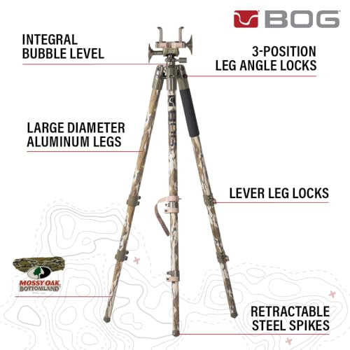 Image of BOG DeathGrip Hunting Tripod, 7 inch-59 inch, Lightweight, Gun Clamp, Shooting Rest