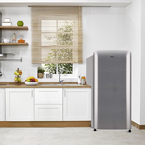 Image of LG 190 L 3 Star Direct-Cool Single Door Refrigerator (GL-B201RPZD, Shiny Steel, Moist 'N' Fresh), Free 1 Year Extended warranty