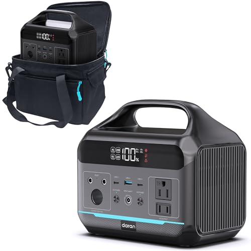 Image of Portable Power Station 288Wh LiFePO4 Battery, 600W Power Bank with AC Outlet Fast Charging 8.4LB Lightweight Solar Generator with Multi-Port Output for Outdoor Camping, Travel, and Emergency Backup