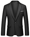 MAGE MALE Men's Suit Jacket One Button Elegant Solid Slim Fit Single Breasted Party Blazer Jacket