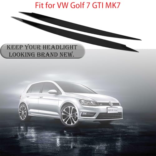 Auto Scheinwerfer Augenbrauen Scheinwerfer Augenbrauen Augenlid Abdeckung Trim Ersatz für VW Golf 7 GTI MK7