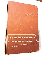 Semimicro Experiments in General Chemistry B0007EAC3O Book Cover