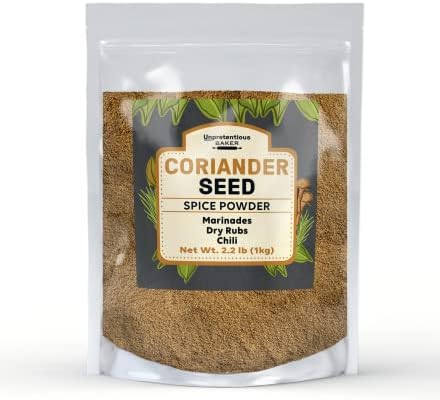 Unpretentious Coriander Seed Powder, 2.2 lb, Traditional Spice for Marinades, Chili, Dry Rubs