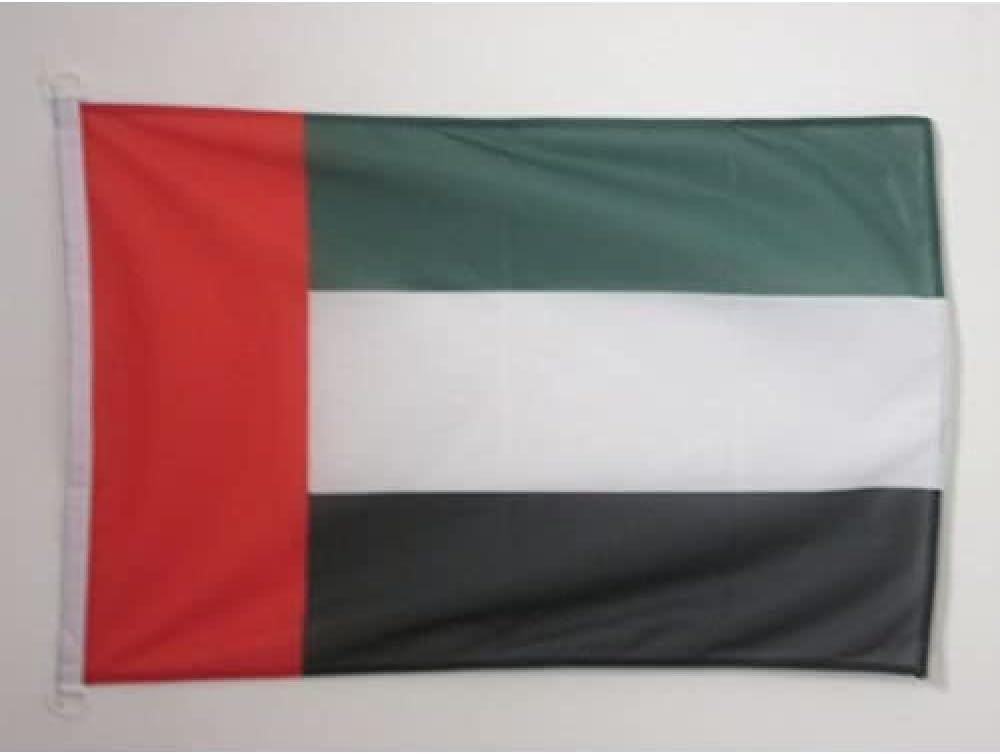 United Arab Emirates NAUTICAL Flag 18'' x 12'' - Emirati flags 30 x 45 cm - Banner 12x18 in for boat - AZ FLAG