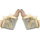 HUAHOO Genuine Medical Sheepskin Heel Protector for Bed sores Sheepskin Rug Sheepskin Protection...