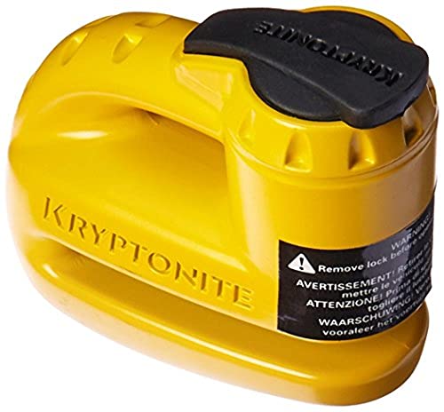 Kryptonite 884 Keeper 5 S2 blokada tarczy motocyklowej z kablem przypomnienia - żółta