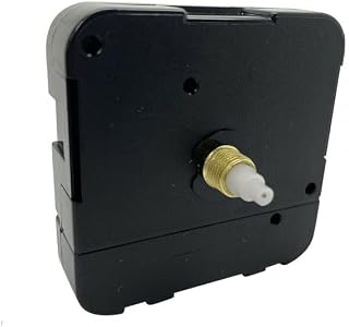 New HR1688 12888 Youngtown High Torque Non Ticking Quartz Clock Movement Mechanism Outdoor Battery Cover (Short - 6.7mm Gold Thread Length)