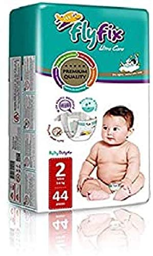 FlyFix TRFFXBD100004 - Pañales para bebés, ultraconfort y protección, mini, (3-6 kg) - 44 pcs, unisex