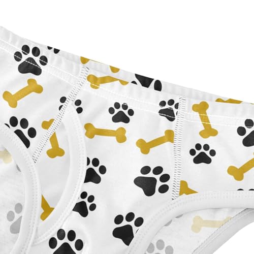 Cotton Little Boys Briefs Soft Dog Bone Paw Print Toddler Underwear4