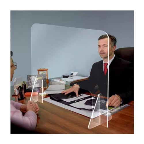 Écran de toux transparent de 60x80 cm pour guichet et magasin - 2