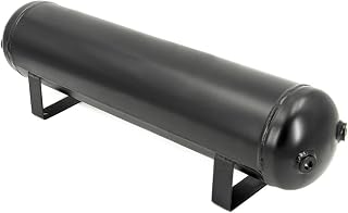 ZHSYMX 5 Gallon Aluminum Air Receiver Tank for Air Ride Suspension, Train Truck Car Horns - Black, Durable Anti-Corrosion