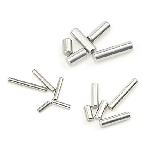 XINGYHENG 225Pcs 15 Kinds M2 M3 M4 304 Stainless Steel Dowel Pins Assortment Kit( Round Straight Pin Fixed Element Set with A Storage Box)