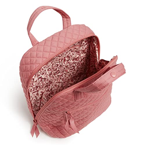 Mochila mini Vera Bradley de algodón reciclado, terracota miniatura 3