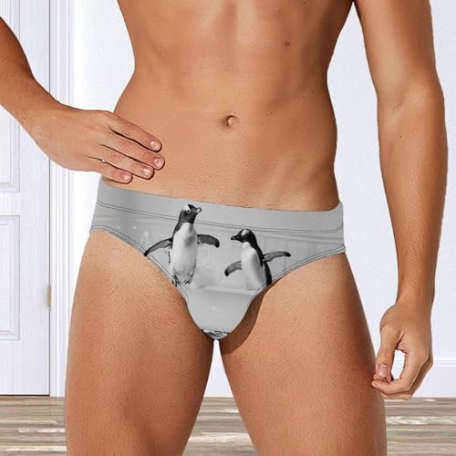 Two Penguins in Bathtub Novelty Men's Brief Swimwear Pants Swimming Trunks Beach Shorts Underwear4