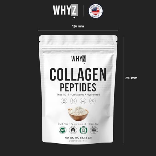 Image of Bovine Collagen Peptides Powder Hydrolyzed Type I & III Protein, Grass-Fed Pasture-Raised Source, Unflavored Collagen Supplement Paleo-Friendly for Active Lifestyles & Wellness Non-GMO, 100g (3.5 oz)