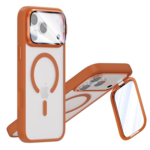 Coque iPhone 13 Pro silicone rigide orange et étui mince mat