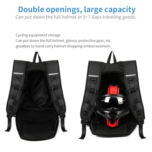 Sac à dos casque moto imperméable et grande capacité Oxford - 6